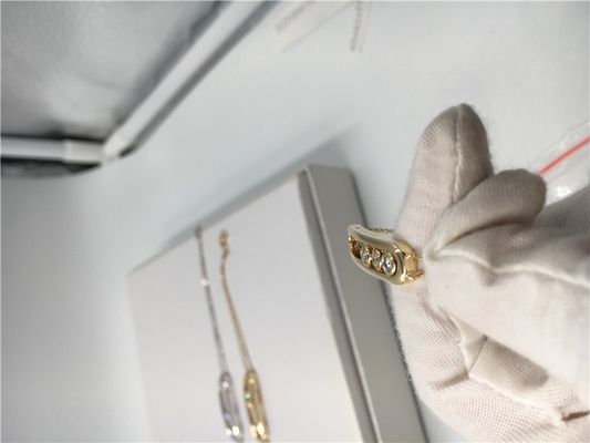 Paris Moving Diamond Bracelet , Classical White Gold And Diamond Bracelet